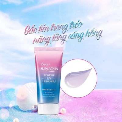 KEM CHỐNG NẮNG NÂNG TÔNG DA SKIN AQUA SPF50+ PA++++) - HÀNG NHẬT