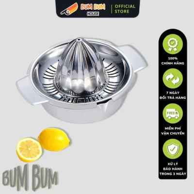 Dụng cụ vắt cam Bum Bum House bằng tay Inox siêu dễ thương cao cấp - Bộ vắt cam Inox 304 cao cấp tiện lợi - Máy vắt cam Inox đa năng thông minh, an toàn cho gia đình