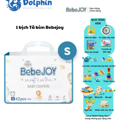 Tã Bỉm BebeJoy Hàn Quốc dán/ Quần NB50 S42 M40 M38 L36 XL34 XXL32 Chính hãng thấm hút cực nhanh, chống tràn,siêu mềm mịn