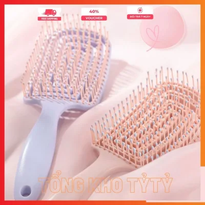 Lược Gỡ Rối Tạo Kiểu Đệm Khí Bản Lớn Chống Gãy Rụng Tóc – Massage Da Đầu – Dễ Vệ Sinh, Không Đau Rát - Tổng Kho Tỷ Tyr