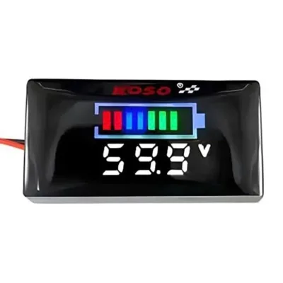 KOSO V2 Đồng hồ báo vol koso báo vạch pin và số,hàng đẹp chất