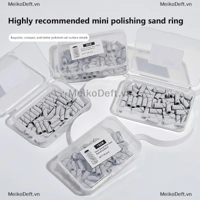 MeikoDeft Móng Tay Chà Nhám Dây Mandrel Cho Làm Móng Tay Giấy Nhám Nhẫn Giá Đỡ Thép Không Gỉ Móng Tay Nghệ Thuật Dụng Cụ Khoan Móng Tay Phụ Kiện VN