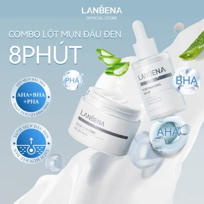 Lanbena Pimple Cure Serum Giảm Dấu Sửa Sâu Thu Nhỏ Lỗ Chân Lông Dưỡng Ẩm Chăm Sóc Da 30ml