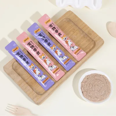Giá Đầy Đủ Đồ Ăn Nhẹ Cho Mèo Dải Gà Ngực Thức Ăn Ướt Người Lớn Mèo Con Chó Đa Năng Hydrating Ướt Gói Thức Ăn Cho Mèo Dải