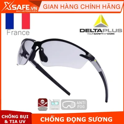 Kính bảo hộ Deltaplus Fuji2kính chống tia UV, chống bụi, chắn gió, chống xước, đọng sương. Mắt kính trong suốt, bảo vệ mắt du lịch, lao động, đi xe máy (2 màu trắng/vàng khói(gradient))