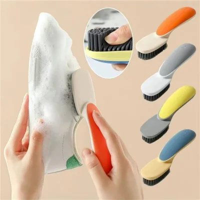 COMBO 6 chiếc bàn chải chà phòng vệ sinh chà giày dép có tay cầm nhựa dụng cụ chà quần áo , nhà cửa thiết kế nhỏ gọn dễ sử dụng