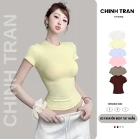 [THẮT EO] Áo Thun Ôm Body Cotton Mịn Co Giãn- Chinh Trần Store