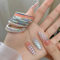Dây lưới nghệ thuật làm móng siêu mịn, nhãn dán băng giấy làm đẹp, lưới băng mịn 2mm phụ trợ dụng cụ đặc biệt bán buôn