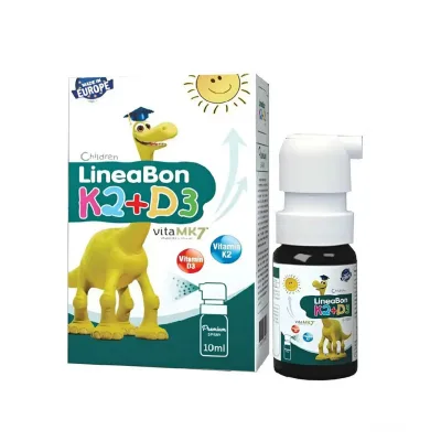 Lineabon Spray Vitamin K2 D3 Spray 10ml Supports Height Growth and Strong Bones