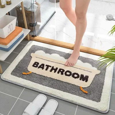 Thảm Lau Chân - Thảm Chùi Chân Đẹp, Thảm Nhà Bếp Lông Cừu Cao Cấp Kích Thước 40x60cm