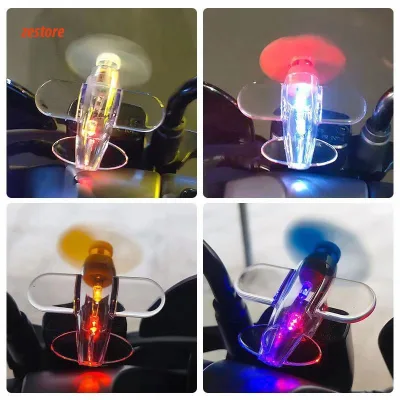 máy bay mini phát sáng trang trí ô tô, xe máy, mũ bảo hiểm