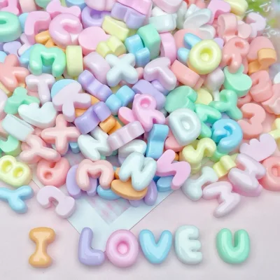 Chamr chữ tên pastel 1 CM Tặng kèm keo - Charm mũ nón bh, đồ DIY, trang trí kẹp tóc, ốp điện thoại, decor