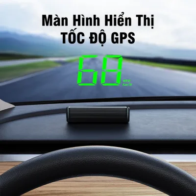 Màn Hình Hiển Thị Tốc Độ HUD W1 / M2 (GPS, nguồn USB) Dùng Cho Mọi Dòng Ô Tô Xe Hơi - Phiên Bản 2026