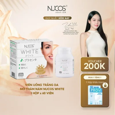 TPBVSK Viên Uống Trắng Da Nucos White Hỗ Trợ Mờ Thâm Nám Sáng Da Chống Nắng [Hộpx60 viên]