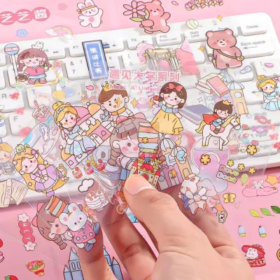 Sticker họa tiết hoạt hình Truthbottle dễ thương chống nước, dán laptop, bình nước, hộp cơm