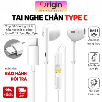 Tai nghe Type C dành cho 15 pro max 17 pro 16 và Samsung Xiaimi Oppo cổng type C C nghe gọi đầy đủ bass hay nghe nhạc