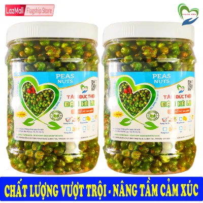 Đậu Hà Lan Rang Tỏi Ớt Nguyên Liệu Loại 1 Giòn Ngon Hơn Tâm Đức Thiện Hộp 500GR Thực Phẩm Đóng Gói Đóng Hộp Ăn Liền đồ ăn vặt Thực Phẩm Khô Đậu Hà Lan Muối Đậu Hà Lan Rang Muối bánh kẹo quà Tết