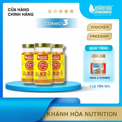 Nước Yến Sào 15% Tổ Yến Bổ Sung Vitamin K2 - Khánh Hòa Nutrition - Lọ 125ml - Thức uống bổ sung dinh dưỡng