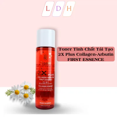 Nước hoa hồng 2X Plus Collagen và Arbutin First Essence Tái Tạo Làm Trắng Da COSME (150ML)
