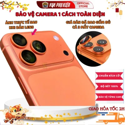 Kính cường lực iphone Bảo Vệ Mắt camera 2 tầng KTMStore,11 Pro Max,12Pro 13Promax 14Pro max ,15 Promax 16Promax