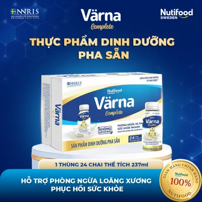 Varna Complete Ready-To-Drink Milk Powder (Box of 24 Bottles 237ml) - Supports Bone and Joint Improvement - Fast Recovery