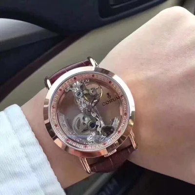 { ĐỒNG HỒ PHỐ } Đồng Hồ Nam Corum CRCD03 - Automatic - Dây Da - 36mm X 45mm + Thẻ Bảo Hành