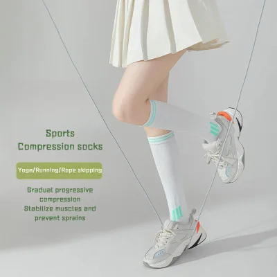 🧦 Tất Yoga Nữ Ống Cao 🌷 Vớ Thể Thao Nữ Thoáng Khí – Co Giãn Êm Chân 💕 Phù Hợp Yoga, Gym, Chạy Bộ, Fitness | Tất Dài Nữ Phong Cách Năng Động 🧦 Cực Xi... | thảm tập, tất chống trượt, dụng cụ tập tại nhà, định hình vóc dáng, gym nữ