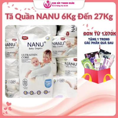Tã Quần NANU Êm Mềm - Bỉm Tã Quần Cao Cấp M50 L50 XL50 XXL50 XXXL50 4XL50 5XL50 - Kho Bỉm Thanh Ngân