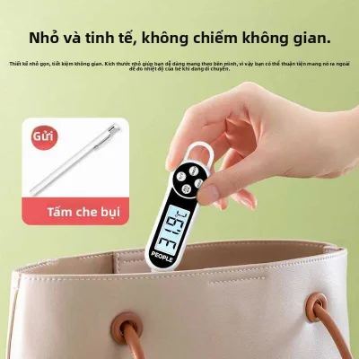 Nhiệt kế thực phẩm, nhiệt kế dầu và nước độ chính xác cao, loại đầu dò, nhiệt kế sữa cho bé, nh
