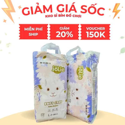 Bỉm quần 100 miếng giá rẻ, bỉm JOLIE, mềm mỏng thấm hút tốt, tã dán, bỉm quần, đủ size s đến 4xl