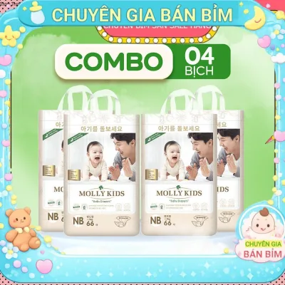 Tã Bỉm MOLLY KIDS Dán/Quần Cho Bé, Tã Bỉm Công Nghệ Hàn Quốc Cao Cấp Mỏng Nhẹ, Mềm Mịn Đủ Size