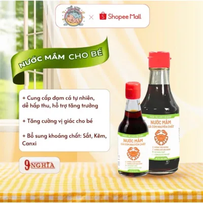 Nước Mắm 9 Nghĩa Bổ Sung Khoáng Chất Và Vitamin Cho Bé Ăn Dặm Từ 6 Tháng