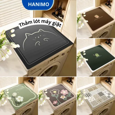 Thảm lót nỉ lì bảo vệ máy giặt mềm mại, êm ái, chống trơn trượt, thấm hút nước tốt - HANIMO HA12