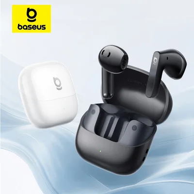 True Wireless Bass Bs1 Nc Bluetooth Headphones - Hi-Res Ldac Sound, Active Noise Cancellation, 40-Hour Battery Life, Ip55 Water Resistance, Bluetooth 6.0 Connection, Clear Calls