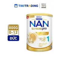 Sữa bột Nestlé NAN SUPREMEPRO 1 800g nhập khẩu Đức với 5HMO & đạm Gentle Optipro ( Dành cho trẻ từ 0 - 12 tháng tuổi)