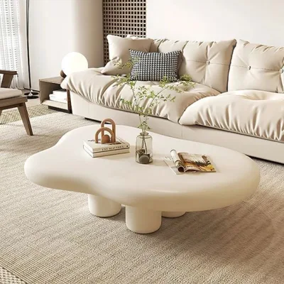 Bàn sofa, bàn decor đám mây gỗ MDF 83x60cm cao 30cm