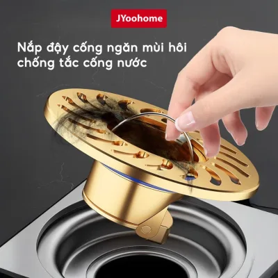 Nắp cống thoát nước ngăn mùi hôi nhà tắm JYoohome Nắp đậy cống chống côn trùng nhà bếp nhà vệ sinh