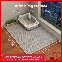 🔥🔥【120cm*70cm】Thảm hứng cát mèo Kích thước lớn thảm thảm cát cho mèo Thảm chống văng cát thảm lót cát cho mèo thảm mèo