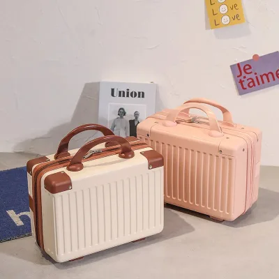 14-inch Carry-On Handy Vali Túi mỹ phẩm Cabin nhỏ Du lịch Mini Carrier Vali lưu trữ Hộp trang điểm Hành lý cho phụ nữ