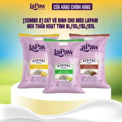 laPaw Cát vệ sinh cho mèo than hoạt tính cao cấp siêu vón cục,siêu khử mùi,thơm lâu,ít bụi 8L/10L/15L/20L