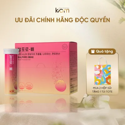 Viên sủi chuyển hoá chất béo Balporo BBae Hàn Quốc, hỗ trợ giảm cân, thành phần tự nhiên, an toàn cho sức khỏe
