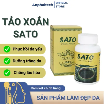 Bột Tảo Xoắn SaTo, Tảo Dùng Để Cấy Nano, Đắp Mặt Nạ Giúp Trắng Da, Đẹp Da, Mờ Thâm Nám Chuyên Dùng Cho Spa, TMV Hôp 100g