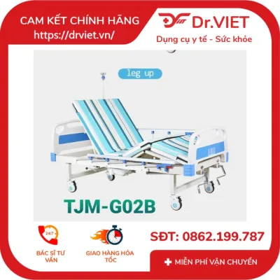 Original tjm-g02b 2 handcrank hospital bed with toilet bowl-child assistance, elderly in living, 2 handrails attractive design, 36 months warranty