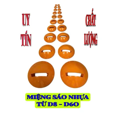 miệng sáo diều nhựa cao cấp hàng siêu nét màu cam (từ d8 đến d12 combo cả ống)