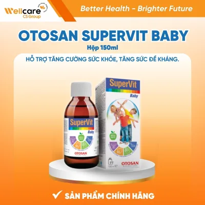 Siro SUPERVIT BABY chai 150ml [Chính Hãng OTOSAN] Bổ sung 21 Vitamin và Khoáng chất, tăng đề kháng