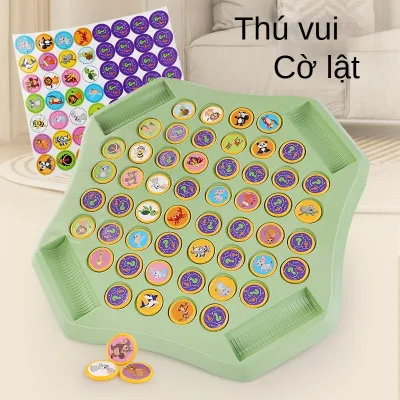 WISLEO Trẻ Em Flip Board Cha Mẹ-Con Tương Tác Trận Chiến Để Bàn Trò Chơi Phù Hợp Tập Trung Mẫu Huấn Luyện Trí Nhớ Cờ Vua Đồ Chơi Giáo Dục