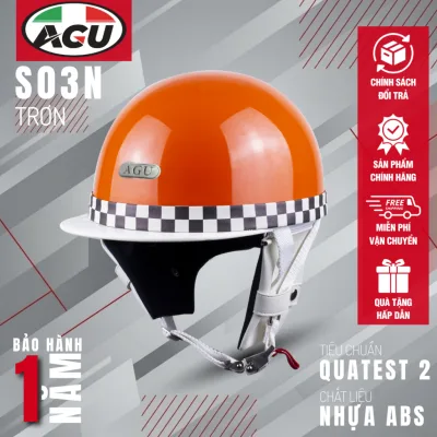 Mũ Bảo Hiểm AGU S03N-VIỀN CARO Bảo Hành 12 Tháng Sản Phẩm Thời Trang Và Cao Cấp