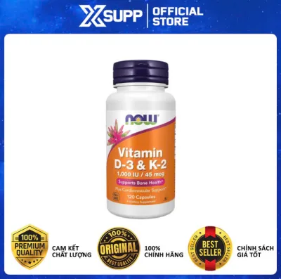 Now Vitamin D3 + K2 1,000 Iu - Strengthens the Bones and Joints, Protects the Heart and Blood Vessels