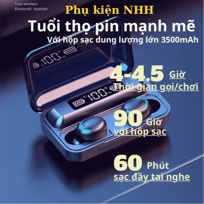 Tai Nghe Không Dây TWS F9 Pro , Mẫu tai nghe Bluetooth với âm thanh sống động , Giảm ồn, chống nhiễu hiệu quả , Bảo hành 1 đổi 1 trong 1 tháng