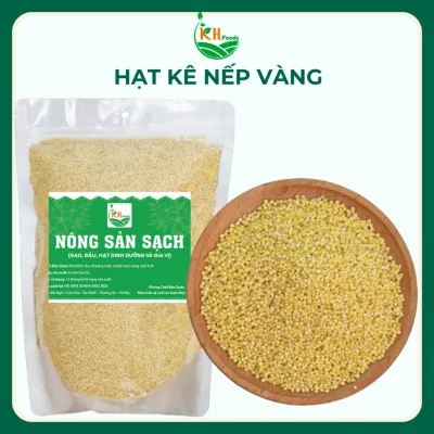 Hạt kê nếp vàng hữu cơ đã tách vỏ hàng loại 1 thơm, dẻo